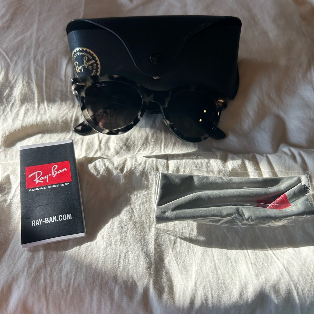 NEW RAY-BAN RB2241 Wayfarer Way Grey Havana Sunglasses - Picture 5 of 5